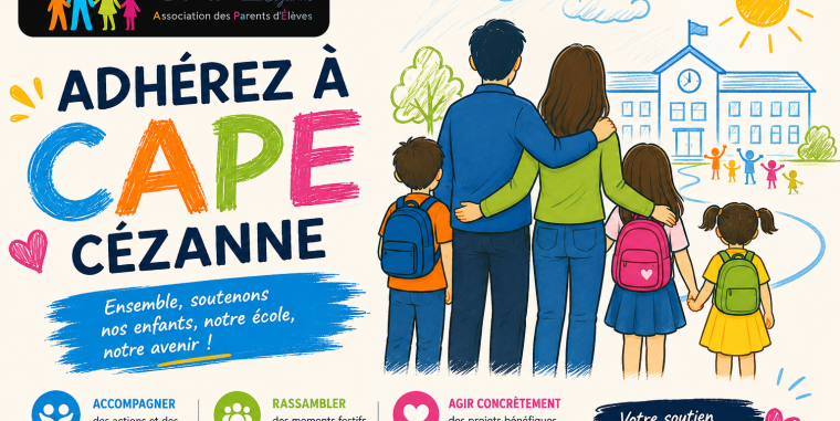Ensemble pour nos enfants : rejoignez CAPE Cézanne cette année encore !