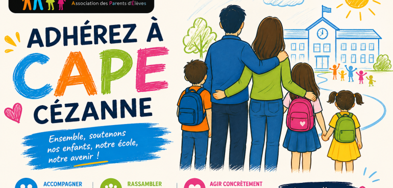 Ensemble pour nos enfants : rejoignez CAPE Cézanne cette année encore !